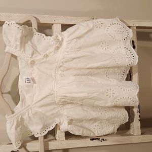 Baby Gap White Eyelit Dress 18-24 Months